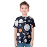 Space Galaxy Universe Stars Sky Kids  Cotton T-Shirt