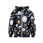 Space Galaxy Universe Stars Sky Kids  Zipper Hoodie