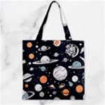 Space Galaxy Universe Stars Sky Zipper Grocery Tote Bag