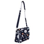 Space Galaxy Universe Stars Sky Shoulder Bag with Back Zipper