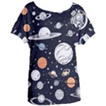 Space Galaxy Universe Stars Sky Women s Oversized T-Shirt