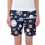 Space Galaxy Universe Stars Sky Women s Basketball Shorts