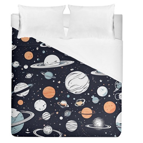 Space Galaxy Universe Stars Sky Duvet Cover (Queen Size) from ArtsNow.com