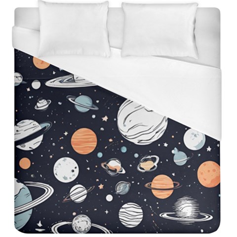 Space Galaxy Universe Stars Sky Duvet Cover (King Size) from ArtsNow.com