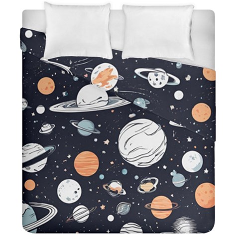 Space Galaxy Universe Stars Sky Duvet Cover Double Side (California King Size) from ArtsNow.com