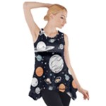 Space Galaxy Universe Stars Sky Side Drop Tank Tunic