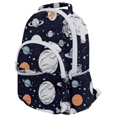 Rounded Multi Pocket Backpack 