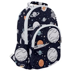 Rounded Multi Pocket Backpack 