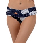 Space Galaxy Universe Stars Sky Frill Bikini Bottoms