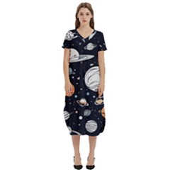 T-Shirt Midi Dress With Pockets 