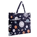 Zipper Large Tote Bag 