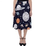 Space Galaxy Universe Stars Sky Classic Midi Skirt