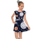 Space Galaxy Universe Stars Sky Kids  Cap Sleeve Dress