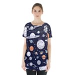 Space Galaxy Universe Stars Sky Skirt Hem Sports Top