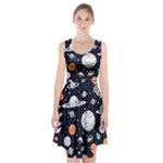 Space Galaxy Universe Stars Sky Racerback Midi Dress