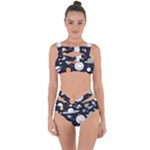 Space Galaxy Universe Stars Sky Bandaged Up Bikini Set 