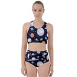 Space Galaxy Universe Stars Sky Racer Back Bikini Set