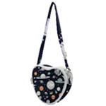 Space Galaxy Universe Stars Sky Heart Shoulder Bag