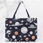 Space Galaxy Universe Stars Sky Zipper Medium Tote Bag