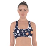 Space Galaxy Universe Stars Sky Cross Back Sports Bra