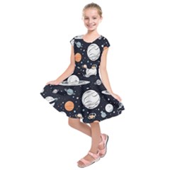 Kids  Short Sleeve Dress 