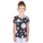 Space Galaxy Universe Stars Sky Kids  One Piece T-Shirt