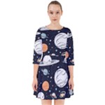 Space Galaxy Universe Stars Sky Smock Dress