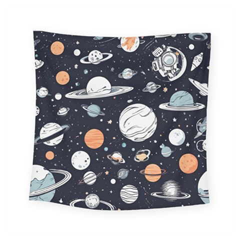 Space Galaxy Universe Stars Sky Square Tapestry (Small) from ArtsNow.com