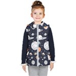 Space Galaxy Universe Stars Sky Kids  Hooded Puffer Vest