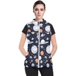 Space Galaxy Universe Stars Sky Women s Puffer Vest