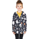 Space Galaxy Universe Stars Sky Kids  Double Breasted Button Coat