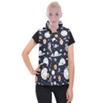 Space Galaxy Universe Stars Sky Women s Button Up Vest