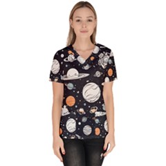 Women s V-Neck Scrub Top 