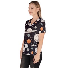 Women s V-Neck Scrub Top 