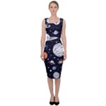 Space Galaxy Universe Stars Sky Sleeveless Pencil Dress