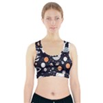 Space Galaxy Universe Stars Sky Sports Bra With Pocket