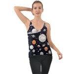 Space Galaxy Universe Stars Sky Chiffon Cami