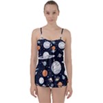 Space Galaxy Universe Stars Sky Babydoll Tankini Set