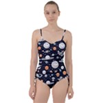 Space Galaxy Universe Stars Sky Sweetheart Tankini Set