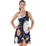 Space Galaxy Universe Stars Sky Show Some Back Chiffon Dress