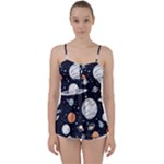 Space Galaxy Universe Stars Sky Babydoll Tankini Top