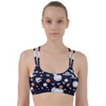 Space Galaxy Universe Stars Sky Line Them Up Sports Bra