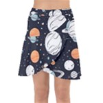 Space Galaxy Universe Stars Sky Wrap Front Skirt