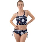 Space Galaxy Universe Stars Sky Mini Tank Bikini Set