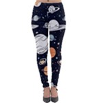 Space Galaxy Universe Stars Sky Lightweight Velour Leggings