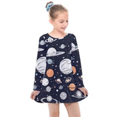 Kids  Long Sleeve Dress 