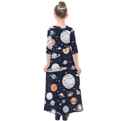 Kids  Quarter Sleeve Maxi Dress 