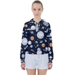 Space Galaxy Universe Stars Sky Women s Tie Up Sweat