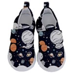 Space Galaxy Universe Stars Sky Kids  Velcro No Lace Shoes