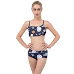 Space Galaxy Universe Stars Sky Layered Top Bikini Set